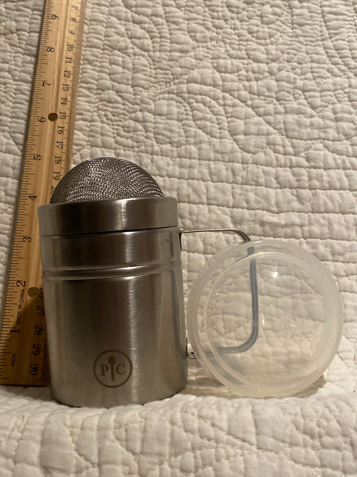 Unused Pampered Chef Stainless steel flour &