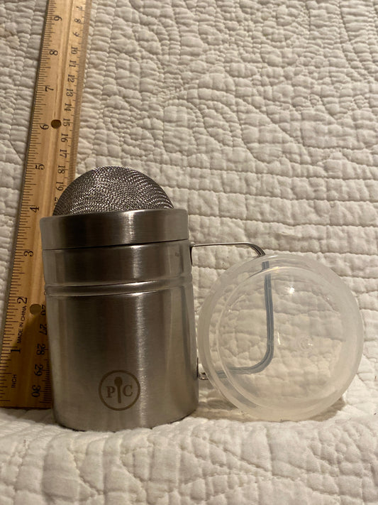 Unused Pampered Chef Stainless steel flour &