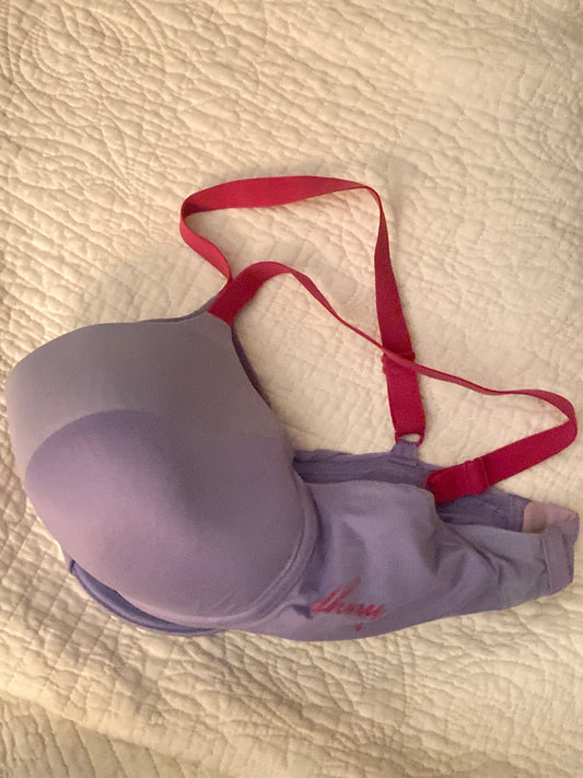DKNY 34DD sister size 36D purple & hot pink