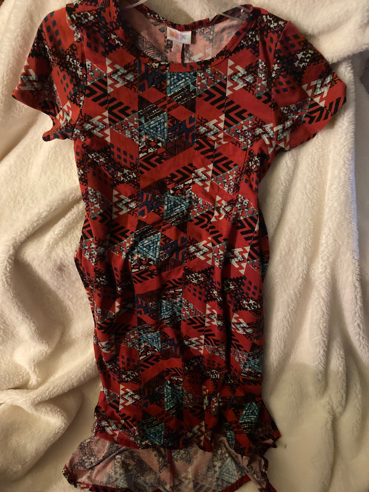 LuluRoe long rust color Cotton dress - size Junior - XS (0/1)