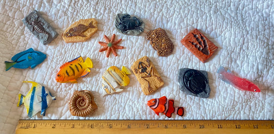 Plastic fish & Safari Ltd Fossils