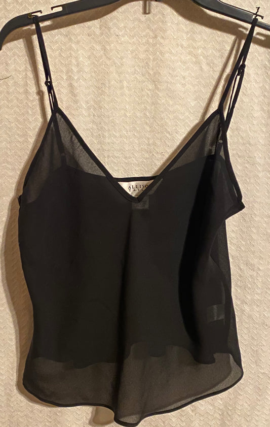 Allison Taylor sheer Spaghetti string black - size Women - L (12/14)