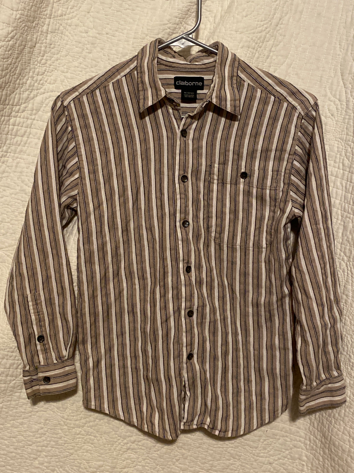 Claiborne super soft Button up dress shirt - size Youth - 10 (L)