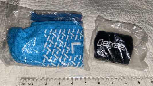 Blue new non slip socks And degree wrist sweat