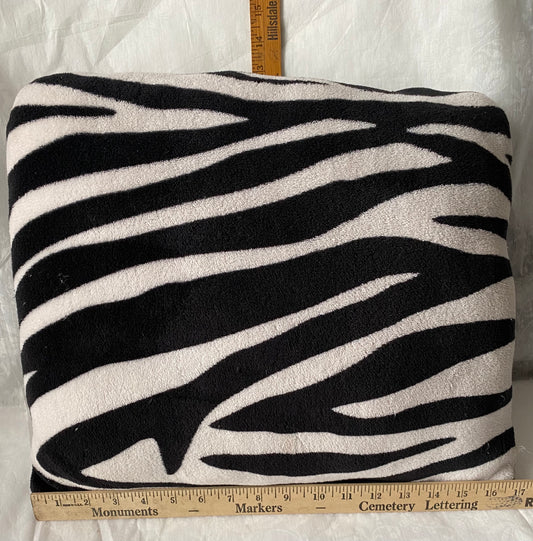 Zebra pillow super soft Approx 17x13