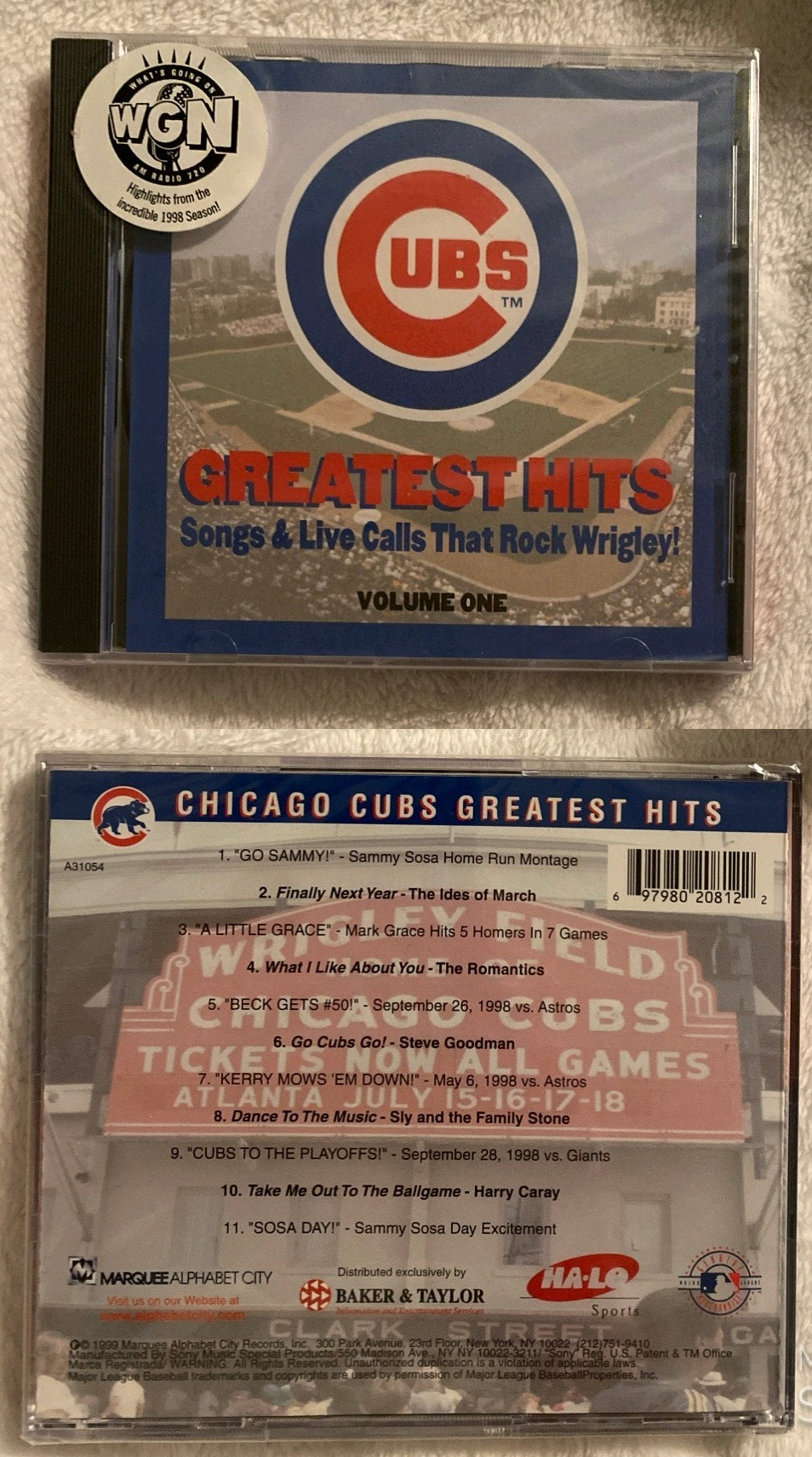 NEW Chicago CUBS vol 1 Greatest Hits Songs &