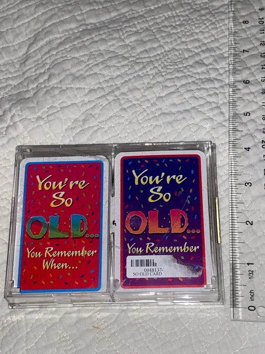 Just for fun you're so Old saying cards