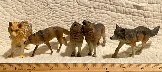 Lot of 5 in wolf pack Approx 2-2.25 tall