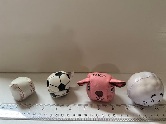 3 Hakki sacks & 1 squeeze face ball