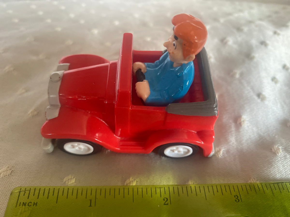Small vintage 1991 Archie comic in red car