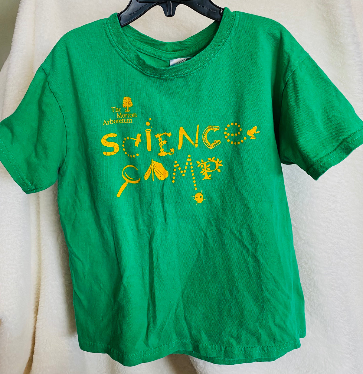 Green Morton arboretum Science camp shirt - size Youth - 6 (S)
