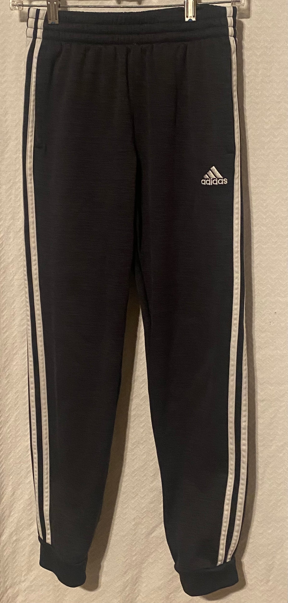 Adidas dark grey/ black Drawstring waist pants - size Youth - 14 (XL)