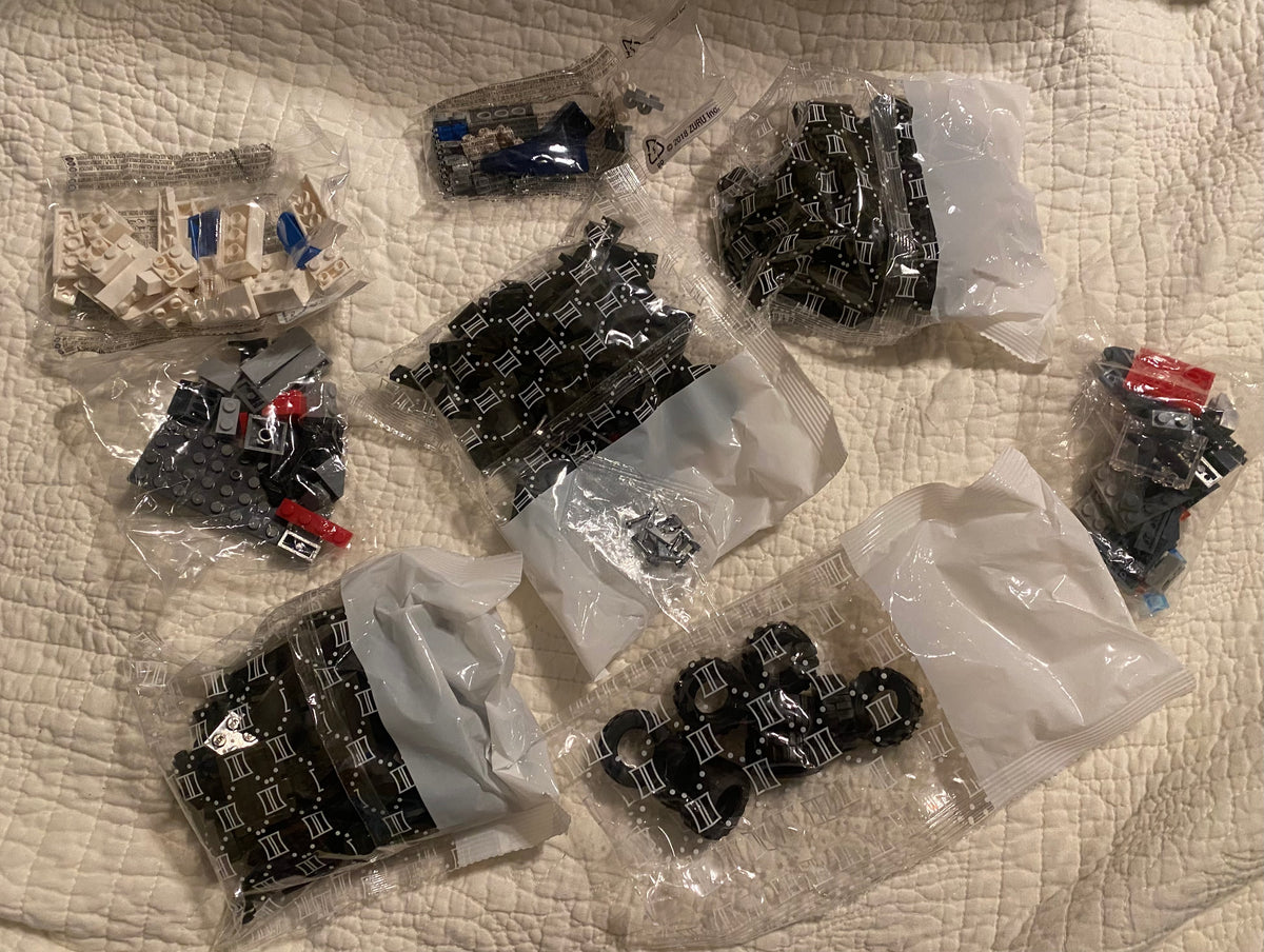 Tons of unused pieces & tires no directions