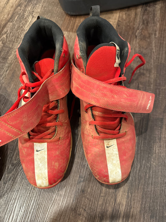 Red Nike cleats - size Shoes - Adult 12