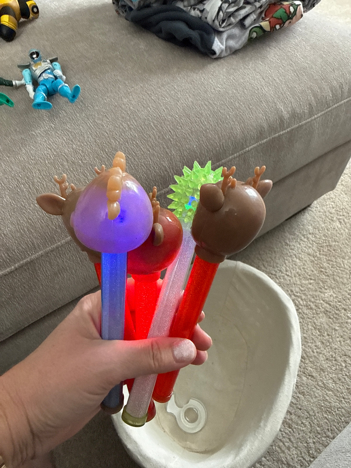 Five light up WANDS