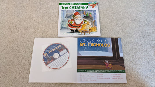 Set of 2-Christmas Books w/different music CDs