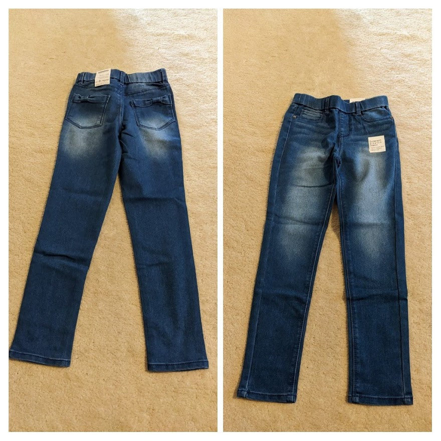 NEW($28) denim jeggings - size Youth - 8 (M)