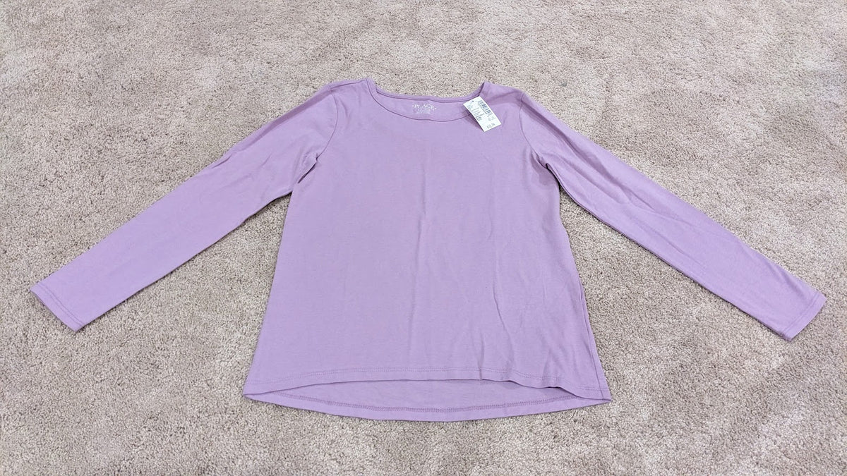 NEW($10) Light Purple LS Shirt - size Youth - 10 (L)