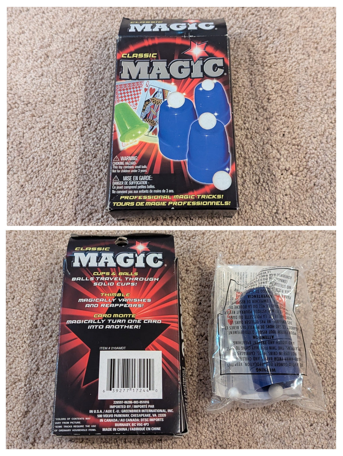 New! Magic set- 3 tricks