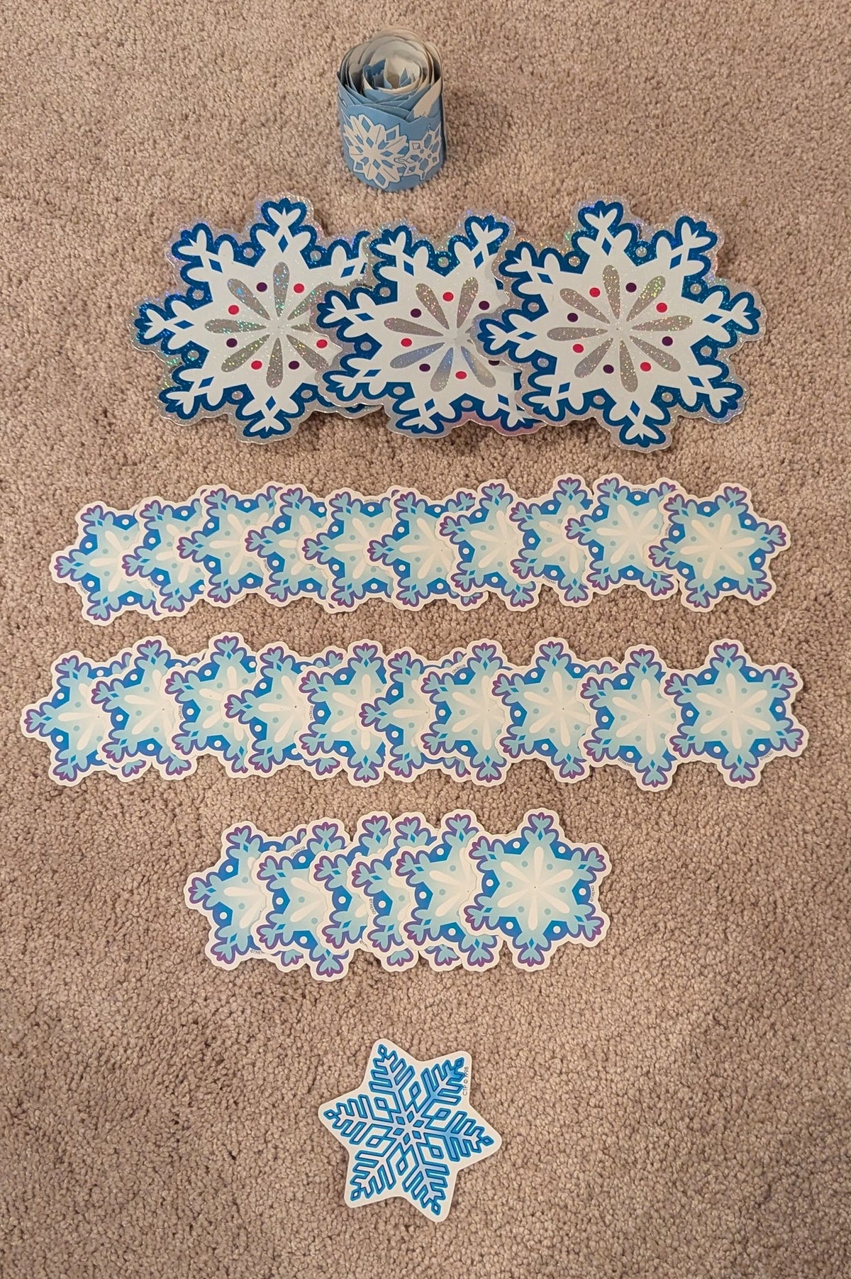 Snowflake theme Cutouts/borders