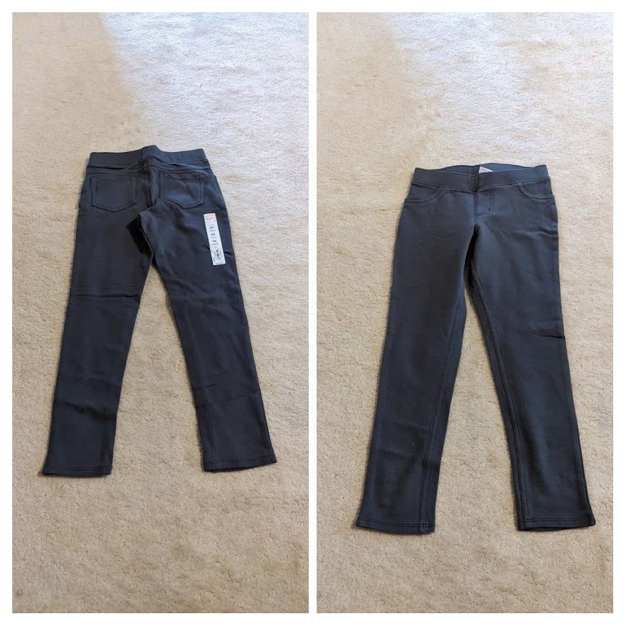 NEW($20) grey leggings 6X - size Youth - 6 (S)