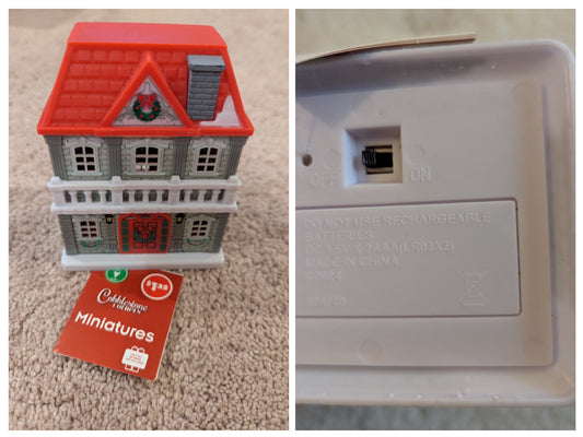 Miniature Christmas House-battery operated