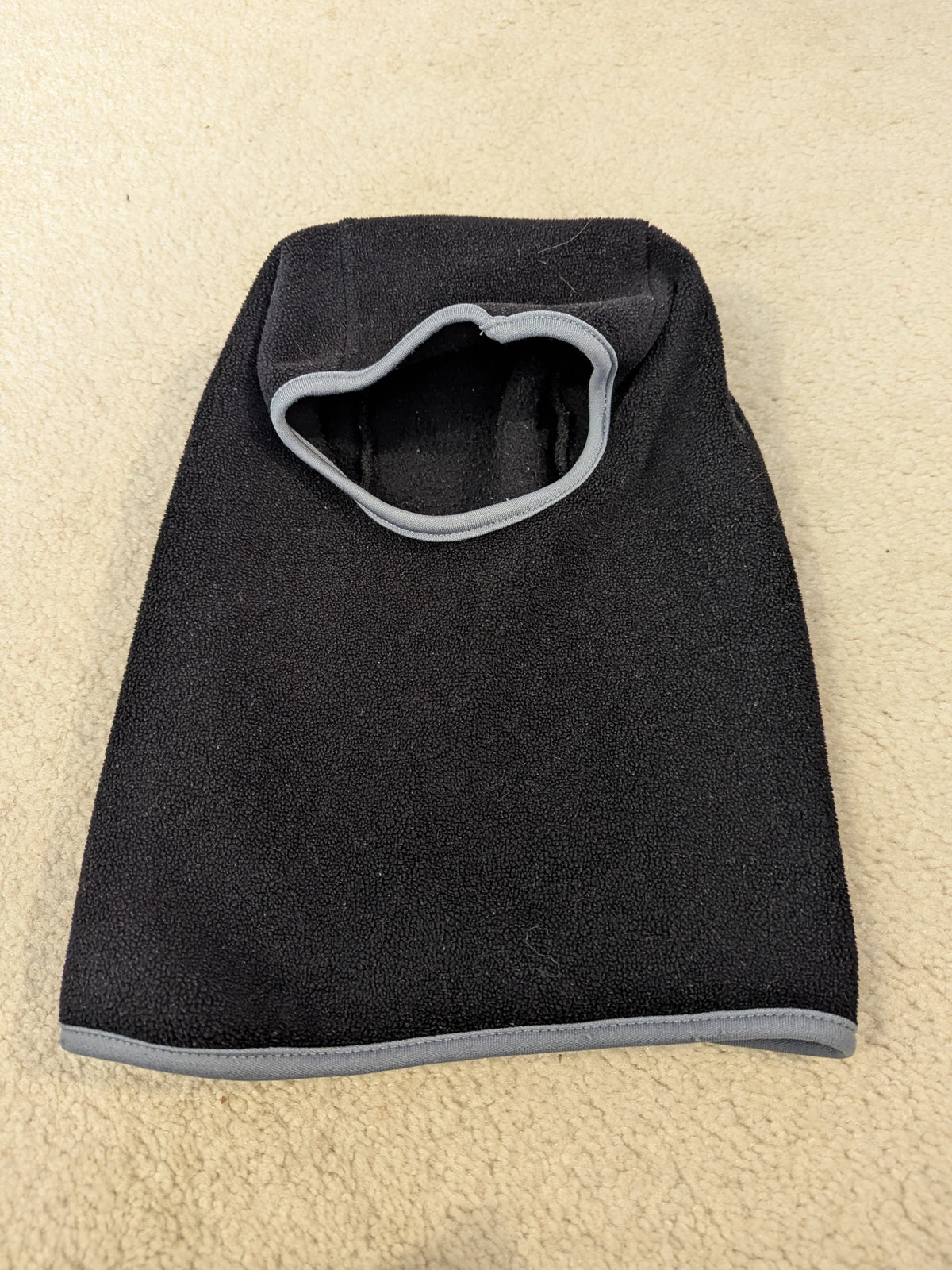 Boys black fleece Head/face cover