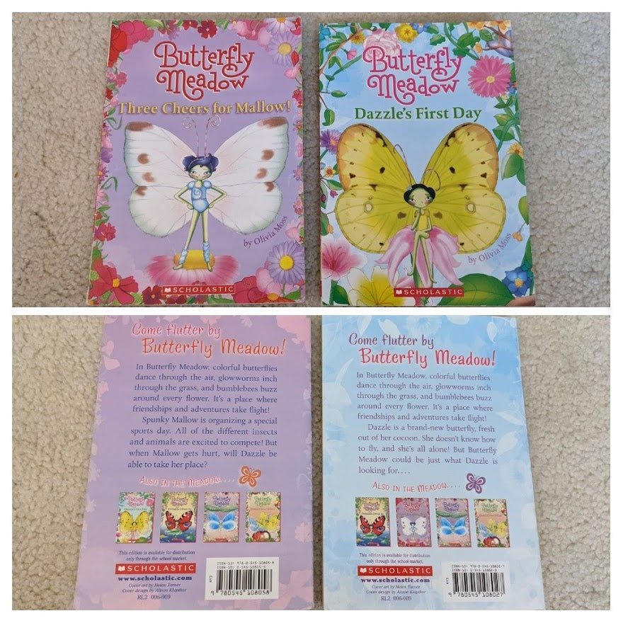 Set of 2-Butterfly Meadow Books