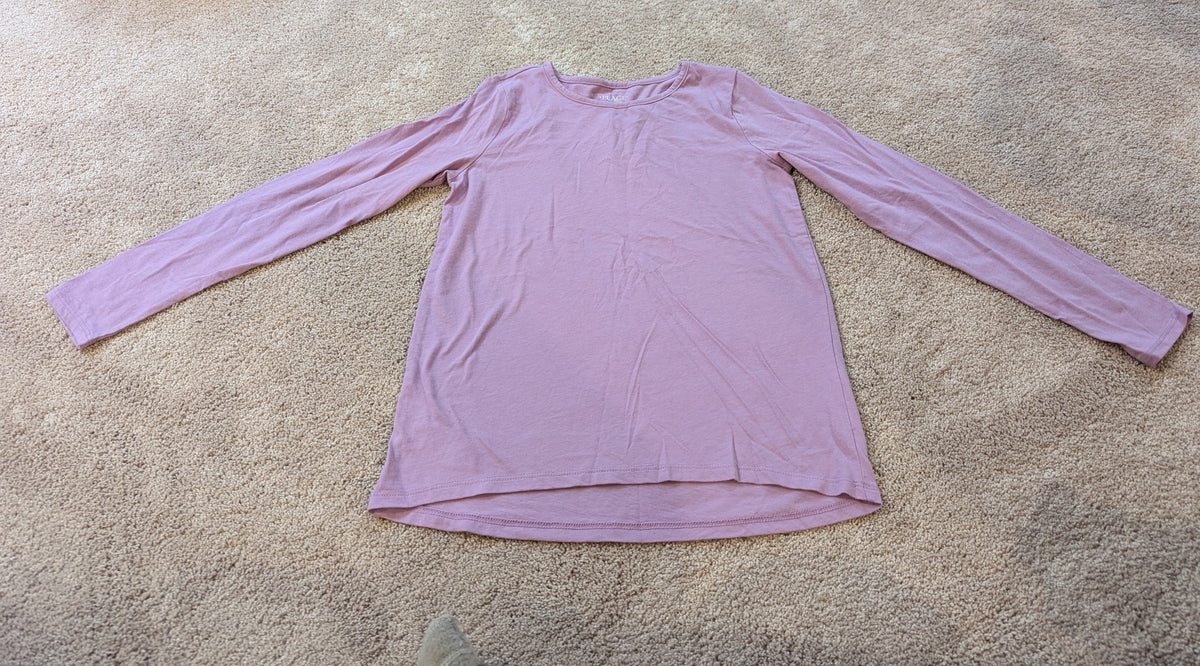 LS Lavender shirt Hi/low style - size Youth - 16 (XL)