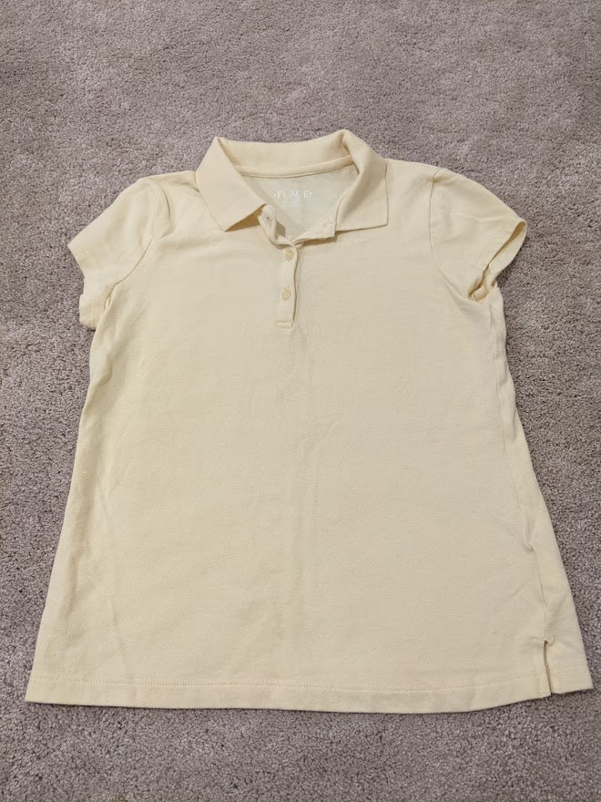 Children's Place SS Yellow Polo Shirt - size Youth - 10 (L)