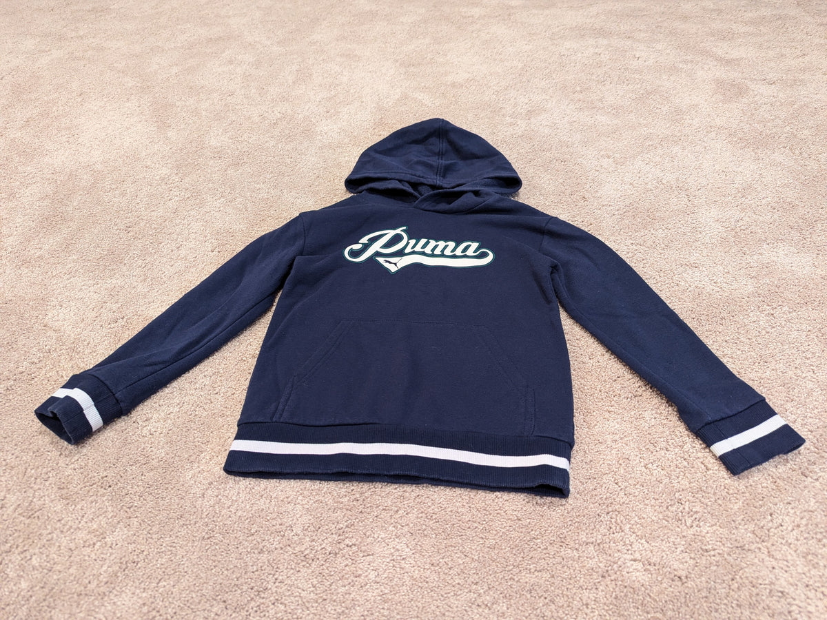 Puma Blue pullover hoodie - size Youth - 7 (S)