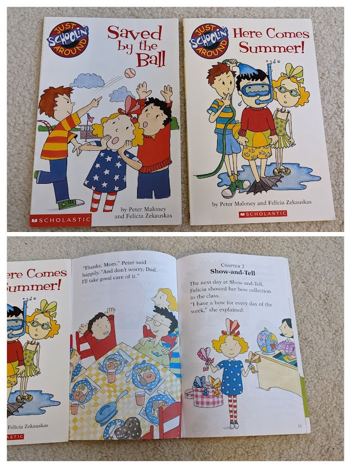 Set of 2- Schoolin' Around Chapter Readers