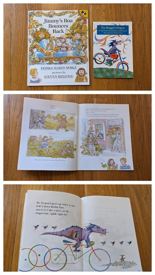 Set of 2 Books- The Bragging' Dragon