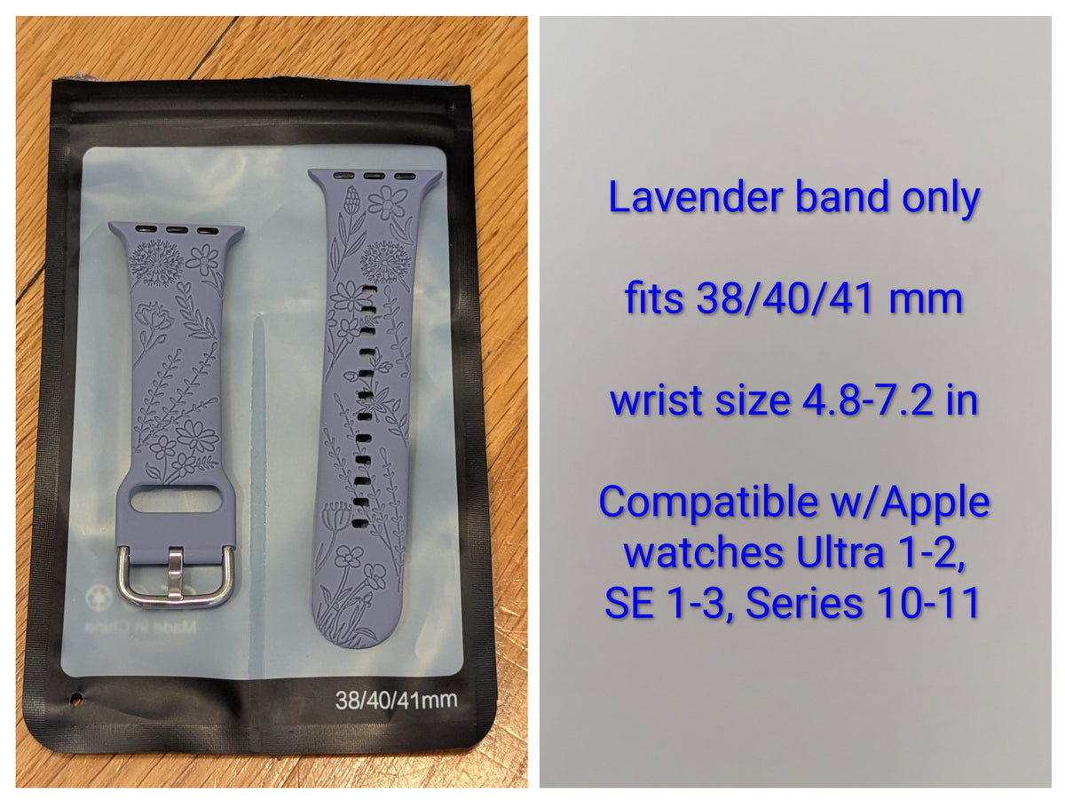 Lavender watch band Compatible w/Apple watch
