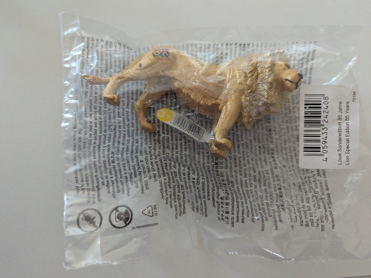 New! Schleich Gold 85 years lion