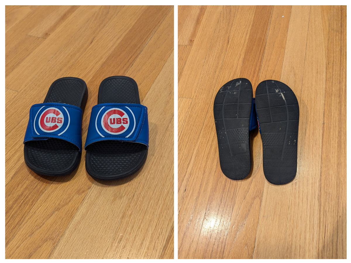 Cubs slides Adjustable Velcro - size Shoes - Kids 13
