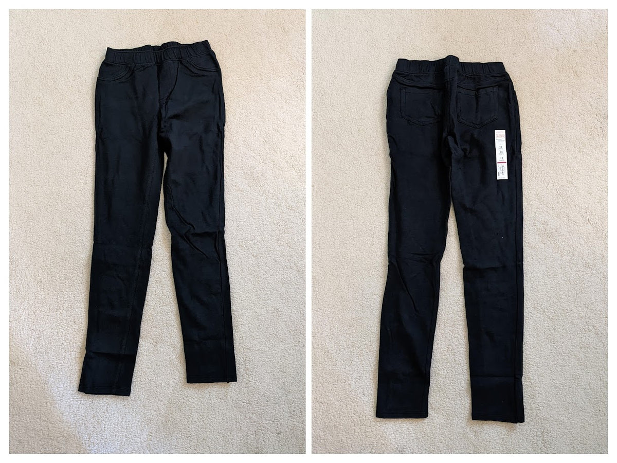 New($18)-Jumping Beans Black leggings - size Youth - 12 (L)