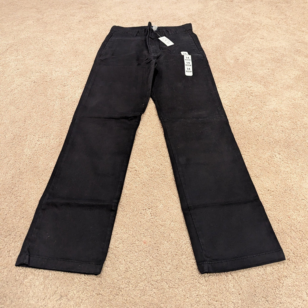 New! Children's Place Black pants -retail $29 - size Youth - 14 (XL)