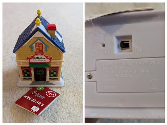 Miniature Christmas B&B-battery operated