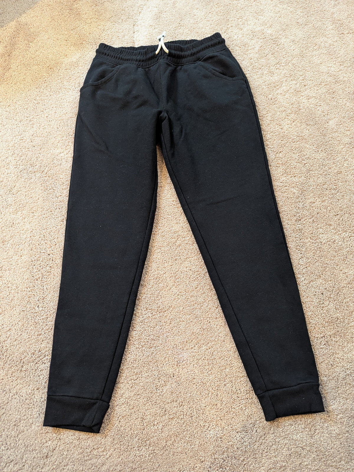 Black heavy weight Joggers - size Youth - 14 (XL)