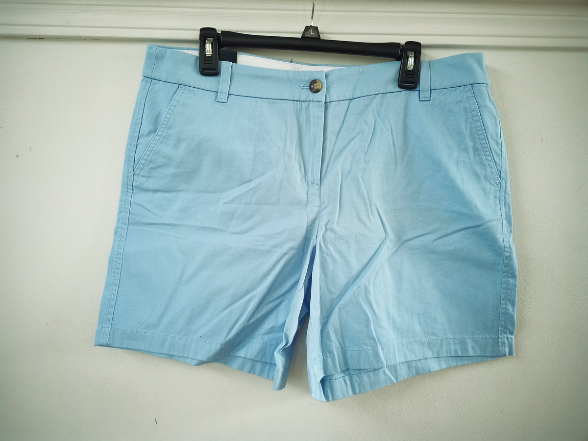 Shorts - J Crew - NWT lght blue /7 inch inseam - size Women - L (12/14)