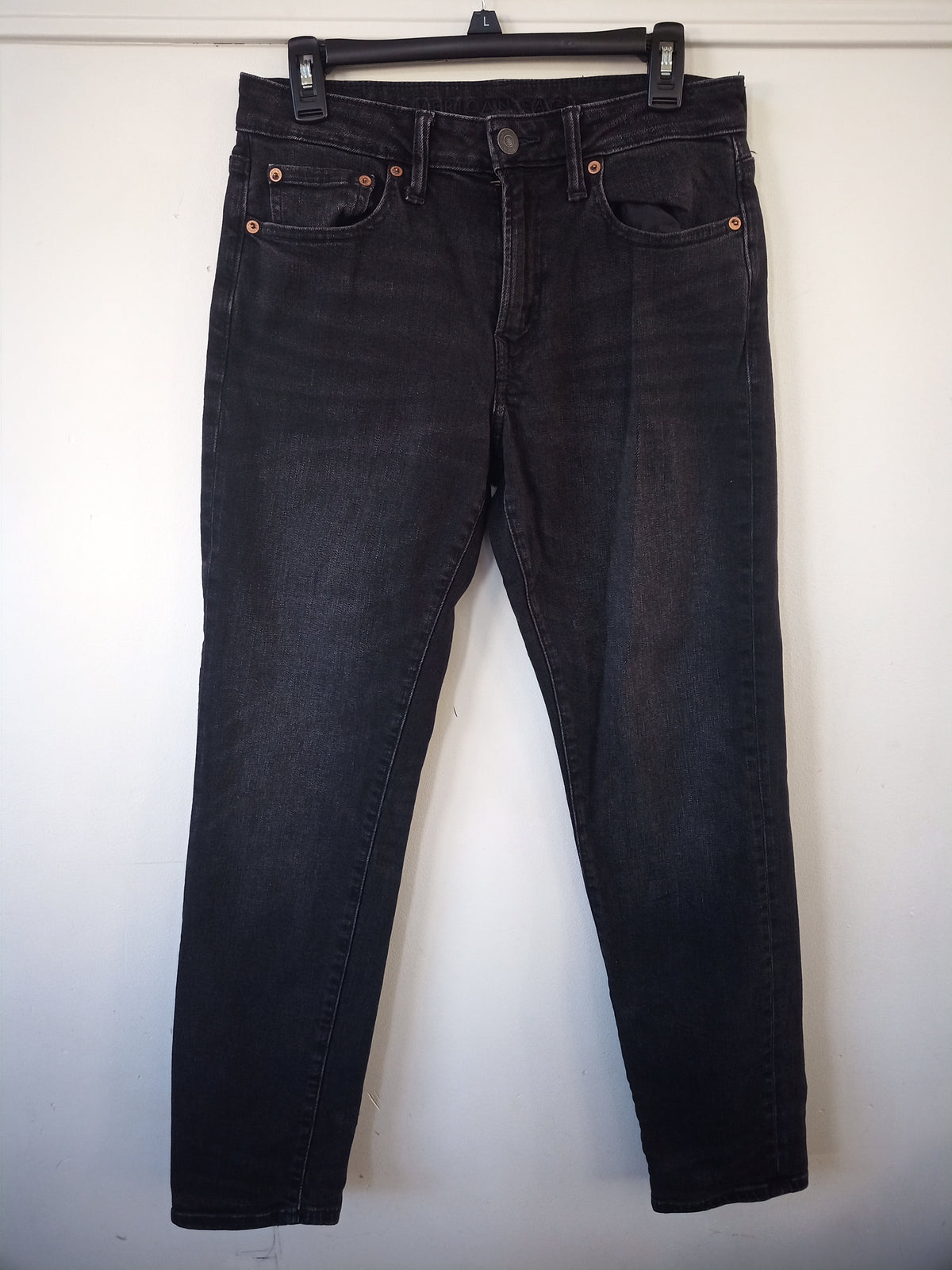 Jeans - AmericanEagle, EUC, 29x30, black - size Teen/Men - S (29-31)