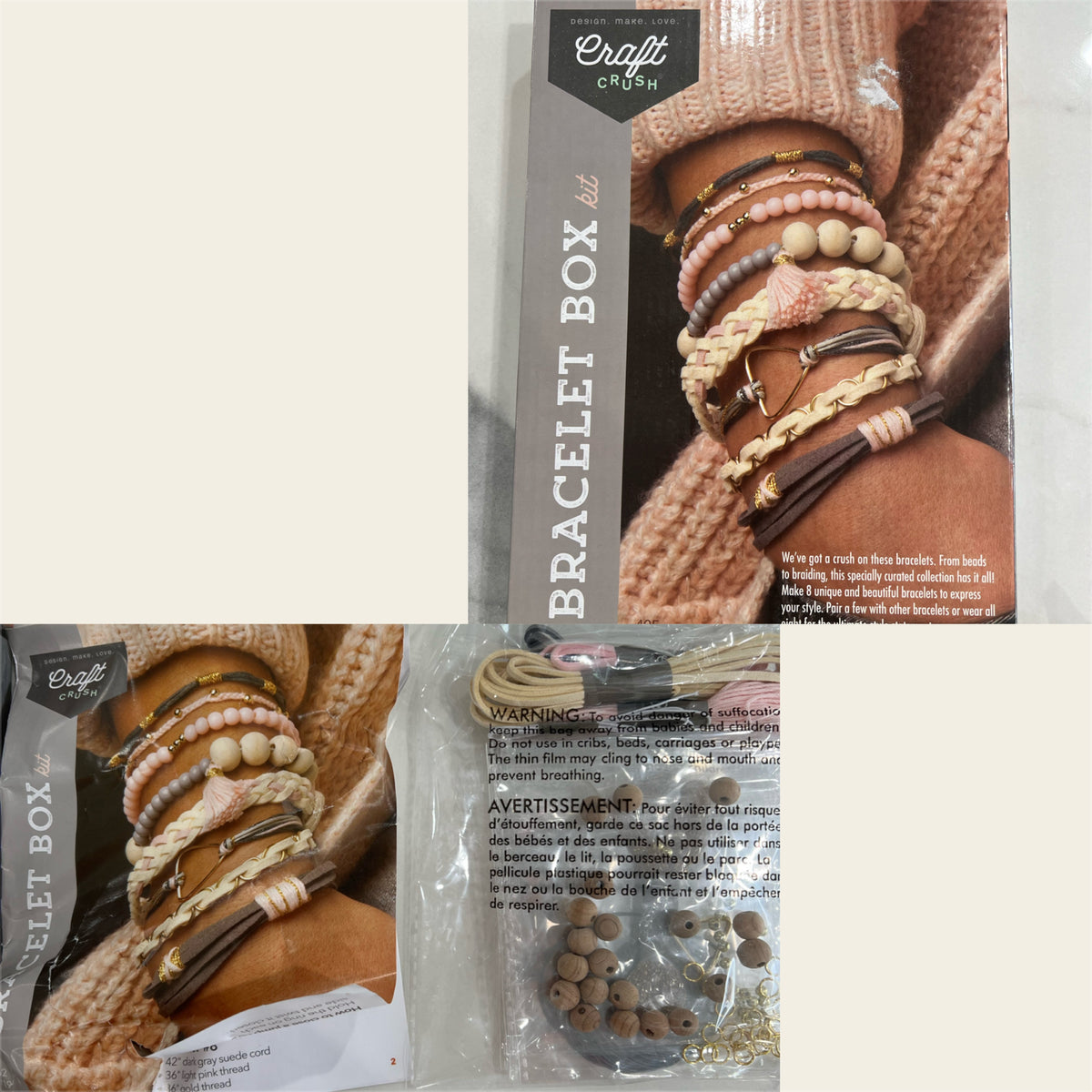 Craft Crush bracelet box New included instruction