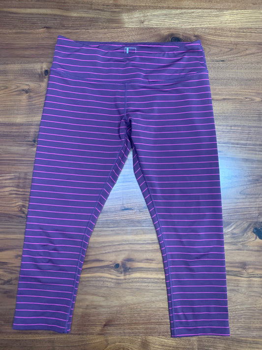 Mondetta prpl/pnk stripe Capris szAM GUC - size Women - M (8/10)