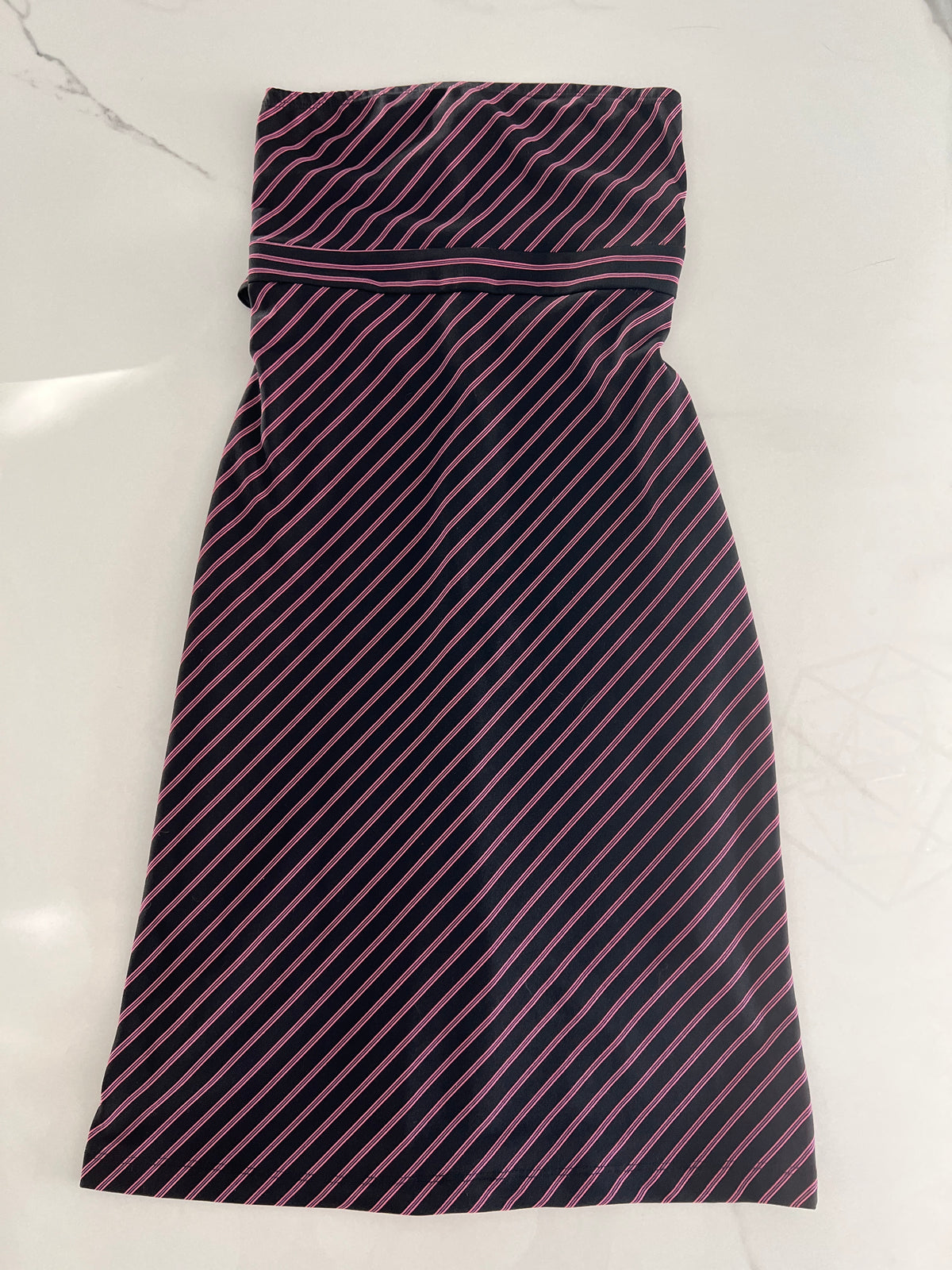 MyMichelle tubetop dress SzM fits lk S blk/pnk - size Junior - S (3/5)