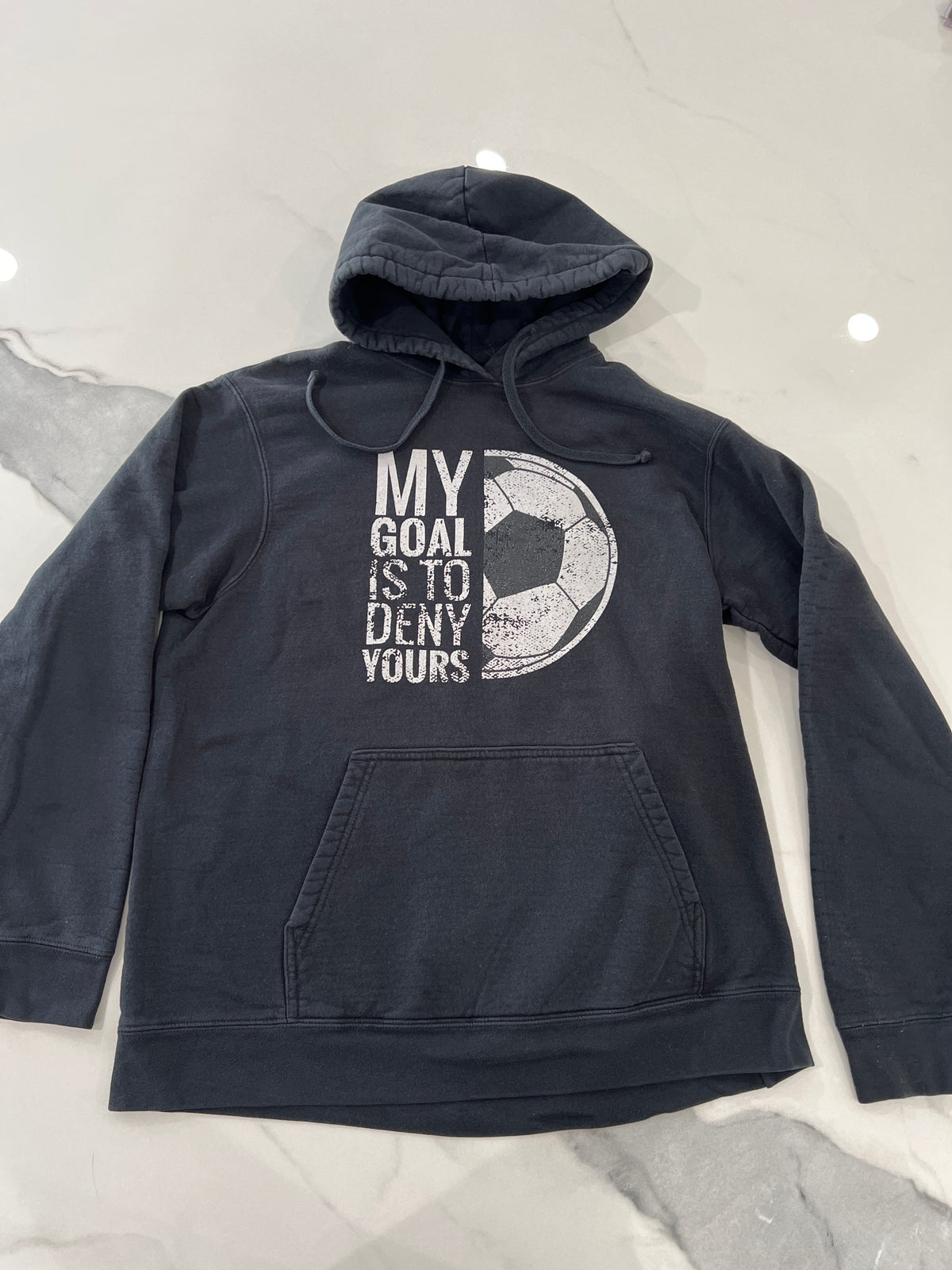 My goal soccer hoodie Sz YL fits lk AS lt WW/ - size Junior - S (3/5)