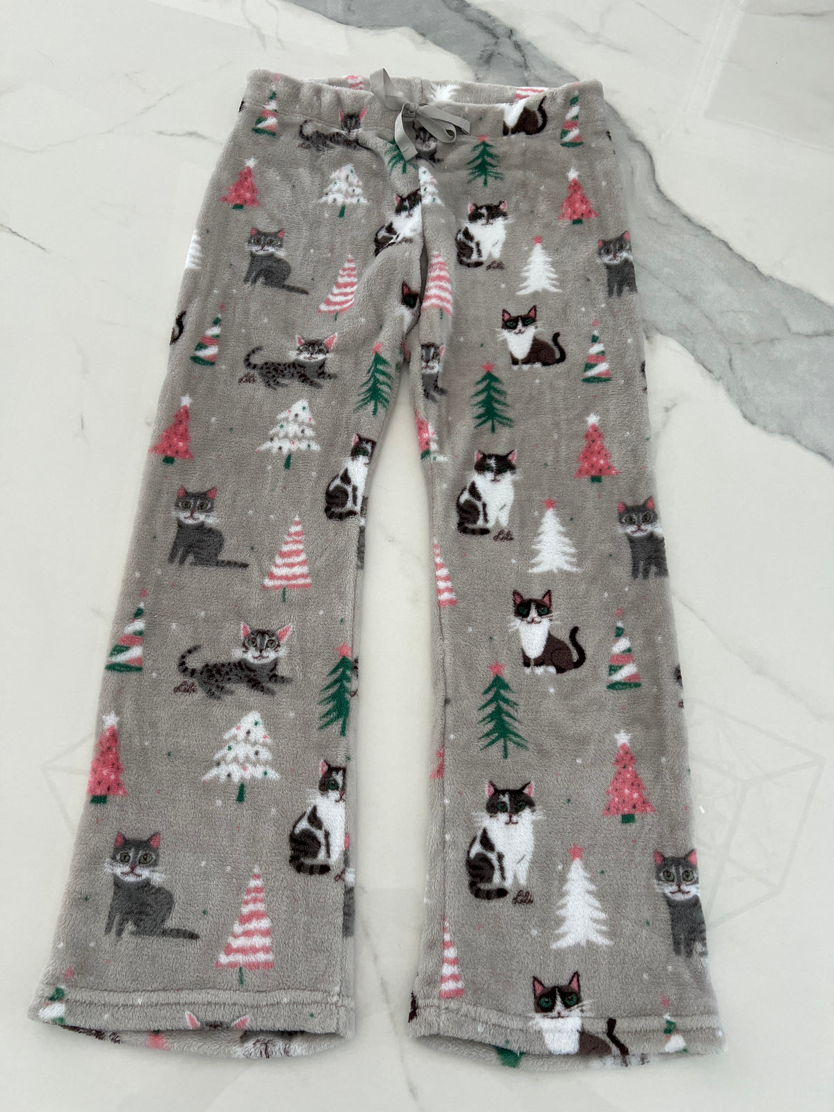Cat creations fleece pj Pants szM like new - size Junior - M (7/9)