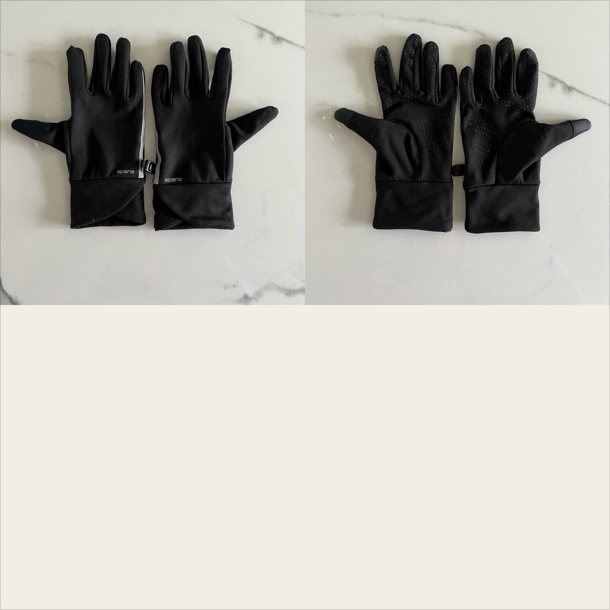 Apana women's gloves Sz ML blk like new