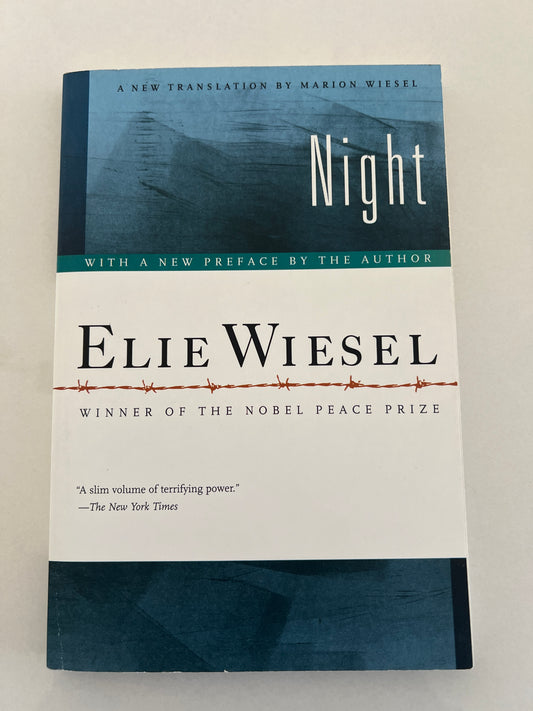 Night by Ellie Wiesel PP Bk Bk VGUC