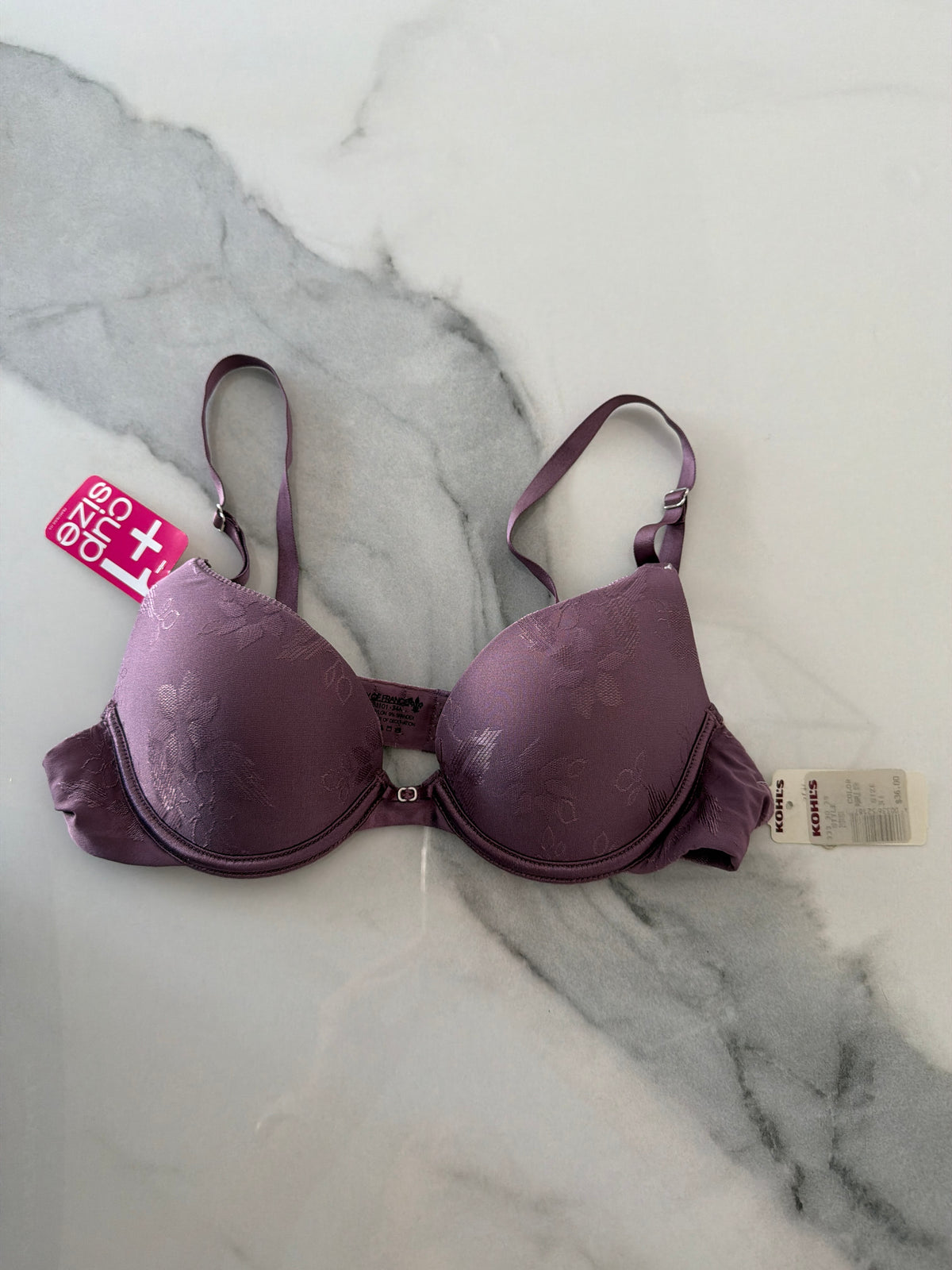 Lily of France padded Push up bra sz34A - size Junior - S (3/5)
